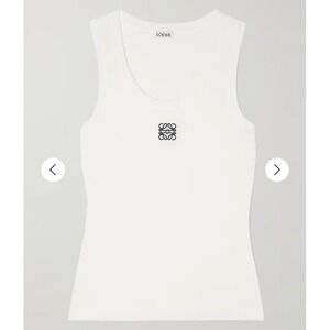 LOEWE
Embroidered ribbed stretch-cotton tank medium (runs small) NWT